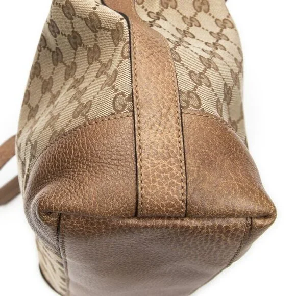 Gucci Brown Beige GG Canvas Shoulder Bag - Picture 8 of 10